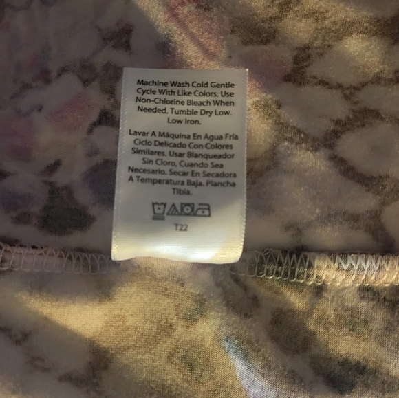 Joyspun matching camisole night gown and robe set, Lg/XL, pink animal print, GUC - Picture 7 of 14